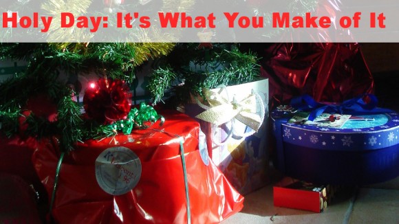 Christmas presents under the tree