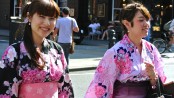 two women in kimonos