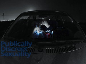 couple making out in parked car