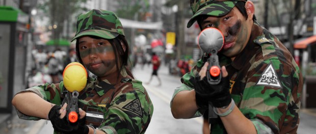 Korean Sinchon watergun warriors