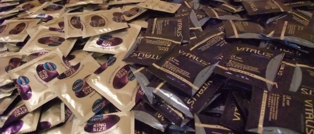 Piles of Condoms