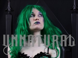 woman with green hair