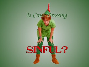 woman dressed as Peter Pan